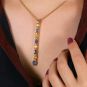 Pendentif or jaune Saphir 
