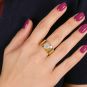 Bague or jaune diamant (s) Vintage 