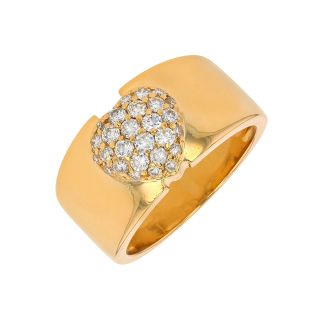 Bague or jaune diamant (s) Vintage
