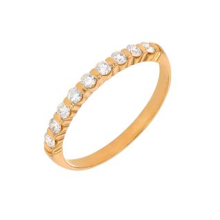 Alliance or jaune diamant (s)