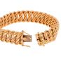 Bracelet maille américaine or jaune 