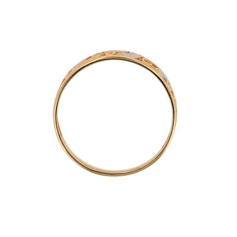 Bague or bicolore 