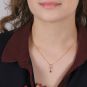 collier or jaune rubis et diamant(s) 