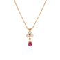 collier or jaune rubis et diamant(s)