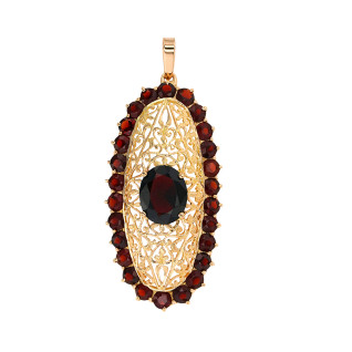 Pendentif vintage grenats...