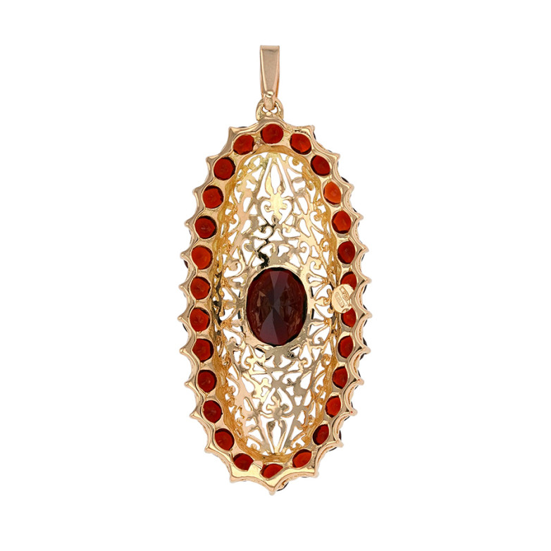 Pendentif vintage grenats...
