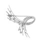 Broche or gris diamant (s) Vintage 