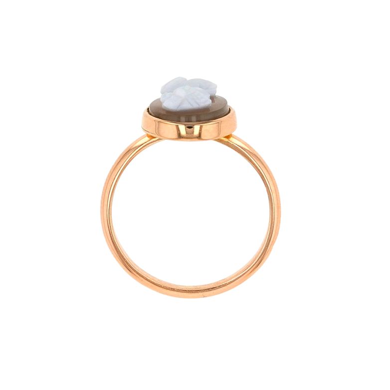 Bague or jaune Camée Vintage 