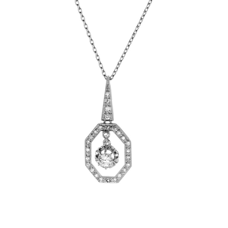 collier or gris diamant (s)