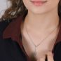 collier or gris diamant(s) t. ancienne 