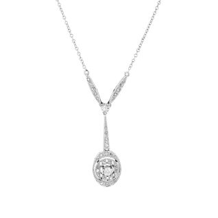 collier or gris diamant(s) t. ancienne