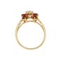 Bague or jaune rubis et diamant(s) 