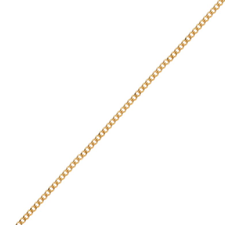 Chaine maille gourmette or jaune