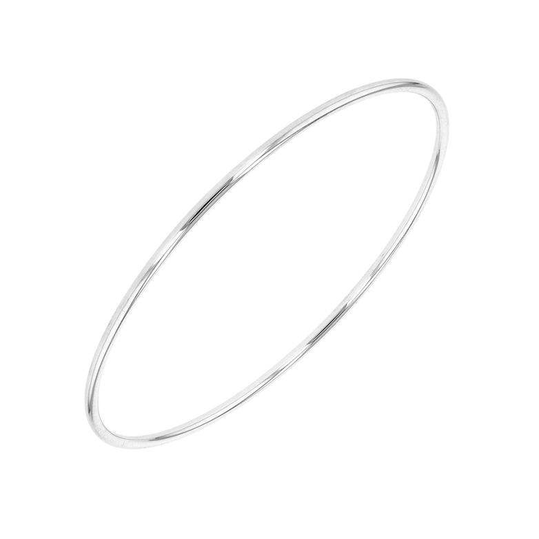 Bracelet jonc rigide or gris