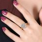 Bague or bicolore diamant (s) 
