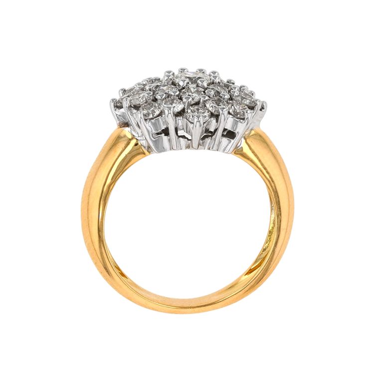 Bague or bicolore diamant (s) 