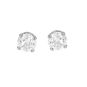 Boucles d'oreilles or gris diamant (s)