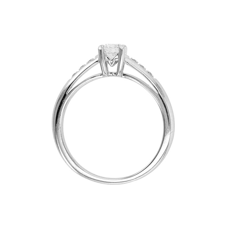 Solitaireor gris diamant (s) signé MAUBOUSSIN