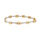 Bracelet or bicolore diamant (s) 