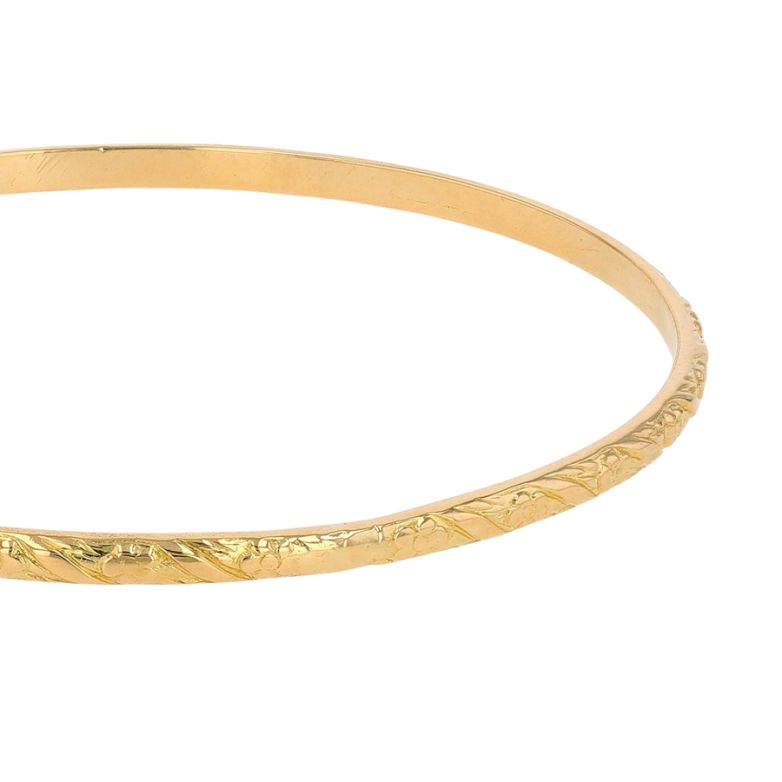 Bracelet Jonc Rigide or jaune 