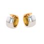 Boucles d'oreilles or bicolore
