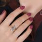 Bague 2 ors diamant et perle 