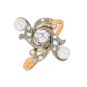 Bague 2 ors diamant et perle
