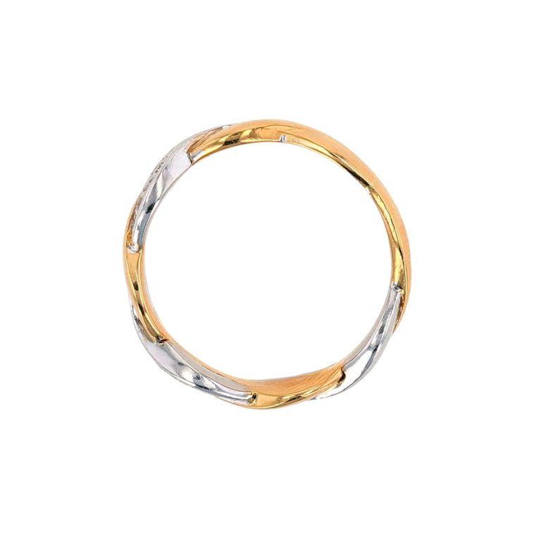 Bague or bicolore diamant (s) 