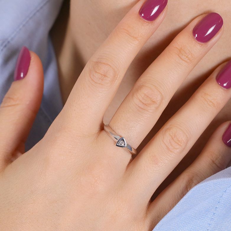 Solitaireor gris diamant (s) 