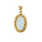 Pendentif or jaune diamant,P.fine Vintage aigue-marine
