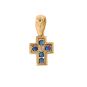 croix or jaune saphir et diamant(s) 