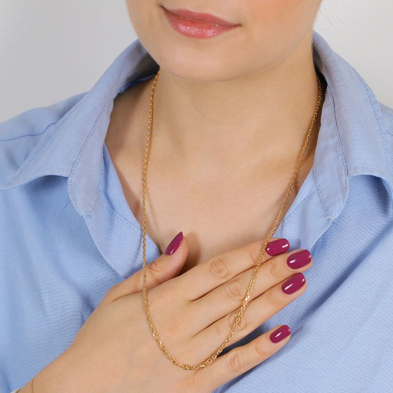 Chaine maille forçat or jaune 