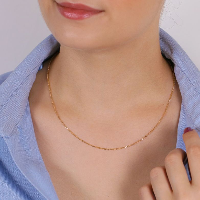 Chaine maille forçat or jaune 