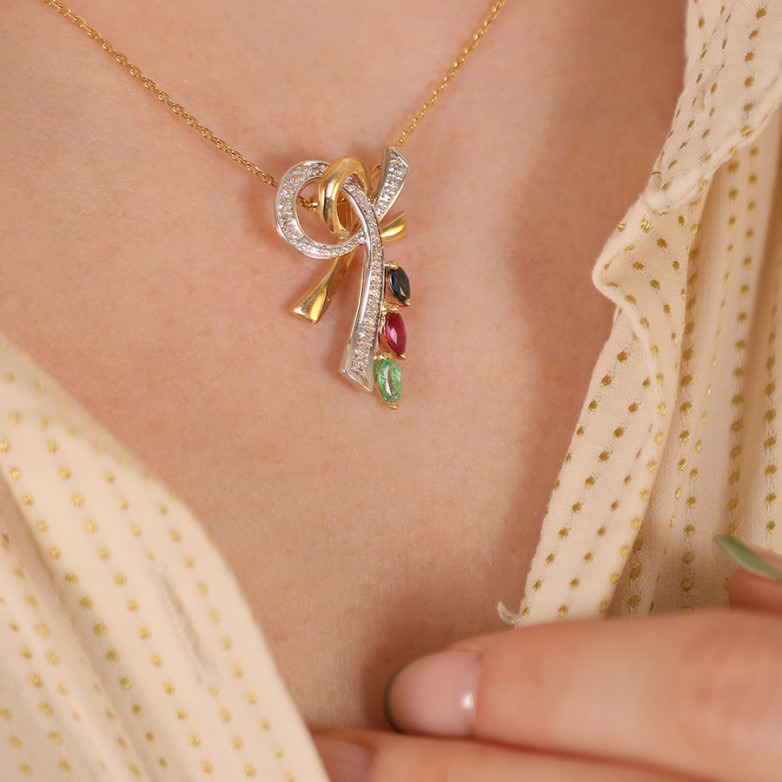 Pendentif vintage diamants,...