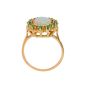 Bague or jaune Pierres Fines opale et émeraudes