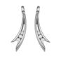 Boucles d'oreilles or gris diamant (s)