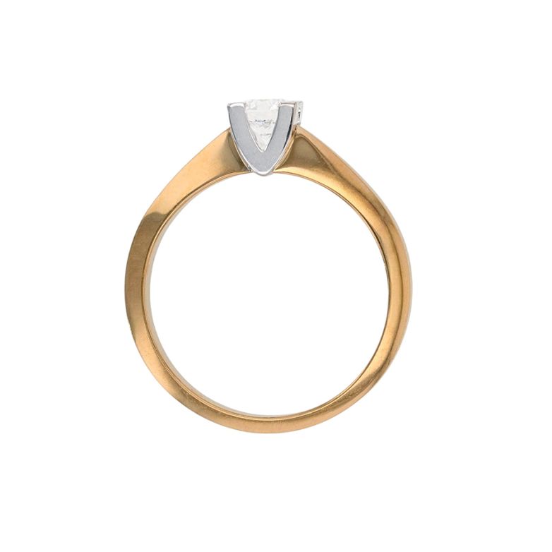Solitaireor bicolore diamant (s) 