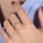 Solitaireor bicolore diamant (s) 