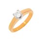 Solitaireor bicolore diamant (s)