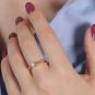 Solitaireor bicolore diamant (s) 