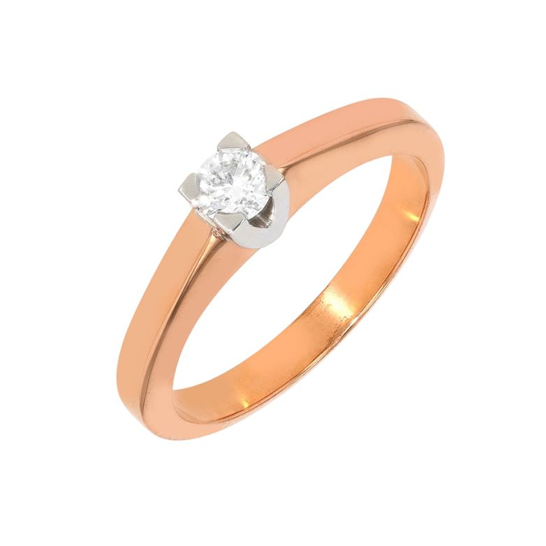 Solitaireor bicolore diamant (s)