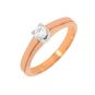 Solitaireor bicolore diamant (s)