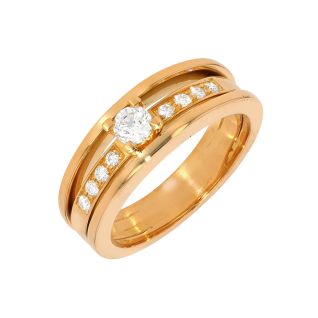 Bague or jaune diamant (s)