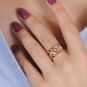 Bague or rosediamant (s) 