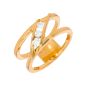 Bague or jaune diamant (s)