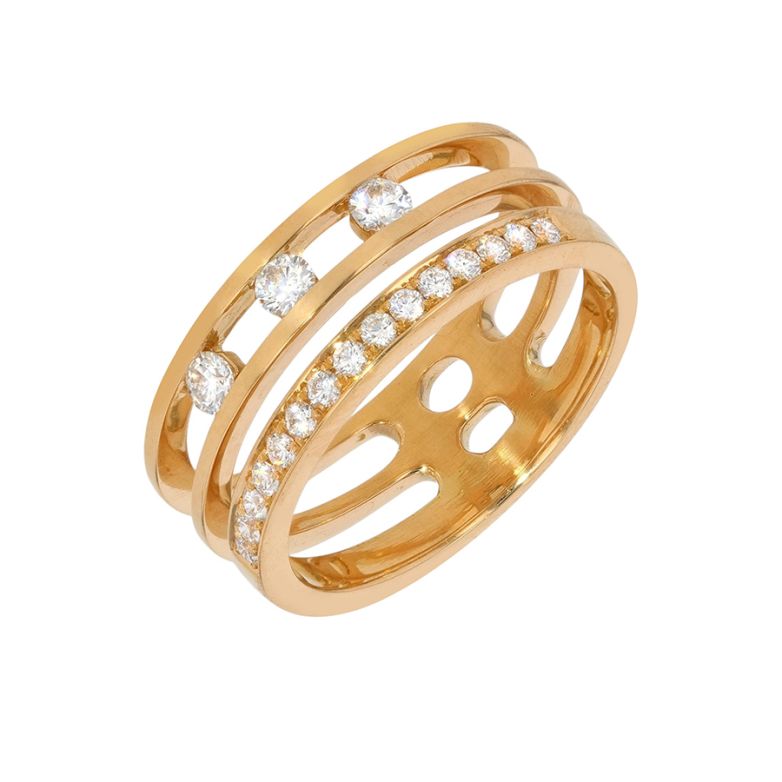 Bague or jaune diamant (s)