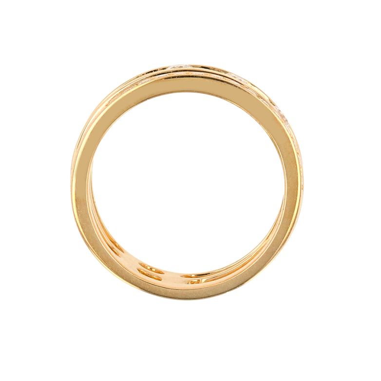 Bague or jaune diamant (s) 