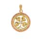 Pendentif or jaune Perle