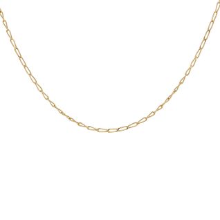 Chaine maille cheval or jaune