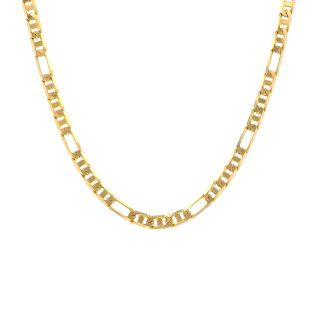 Chaine maille alternée or jaune